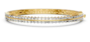 Baguette GL Oval Diamond Bangle 3.00 Carat - Image 4